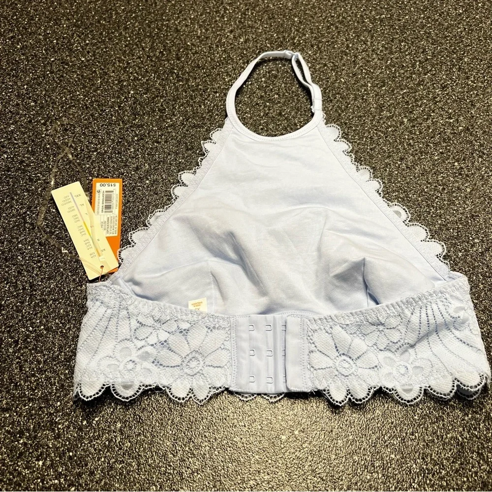 ❤️3/$15 NWT Colsie Light Blue Floral Lace Bralette XS